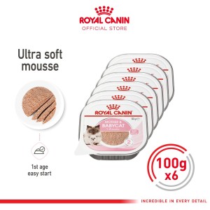 Royal Canin Mother & Babycat Mousse (100g x 6) Wet Makanan Kucing